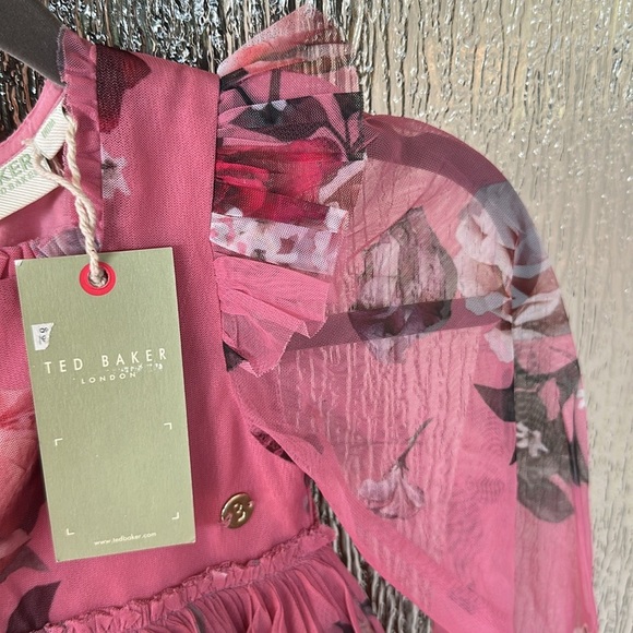 Ted Baker Valentina Floral Print Tulle Dress size 3t - Picture 8 of 13